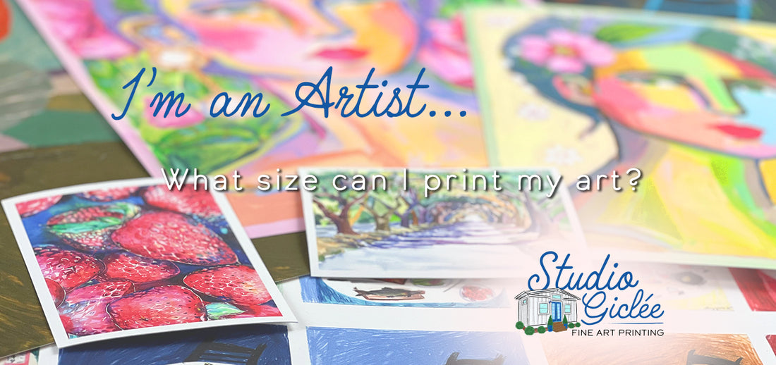 I'm an Artist. What sizes can I print my art?