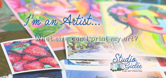 I'm an Artist. What sizes can I print my art?
