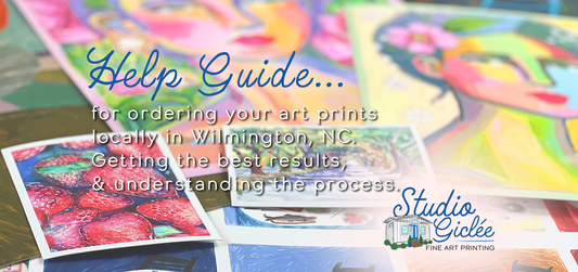 Help Guide for Ordering Art Prints Locally!